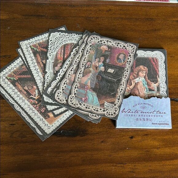 Vintage Style Decorative paper for journaling set of 2 new - Picture 4 of 8